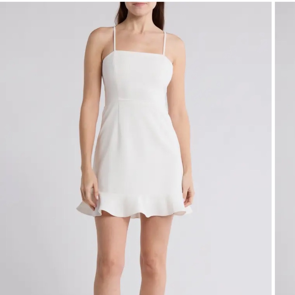 Whisper Frill Hem Cami Mini Dress